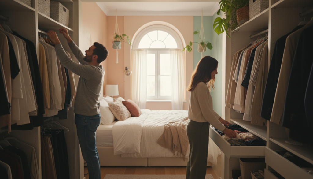 How to share drawers between couples?